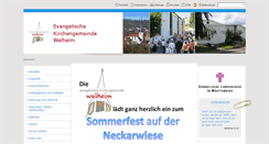 Desktop Screenshot of kirche-walheim.de