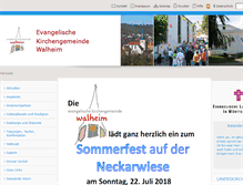 Tablet Screenshot of kirche-walheim.de
